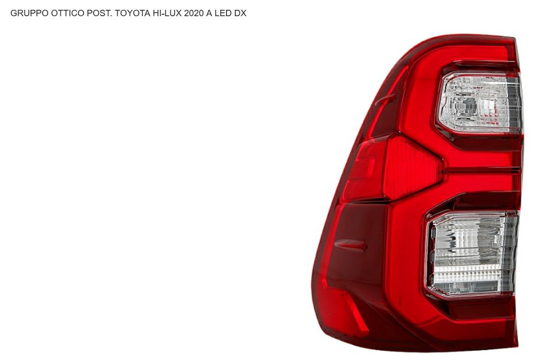 GRUPPO OTTICO POSTERIORE DX A LED TOYOTA HILUX 01/20>