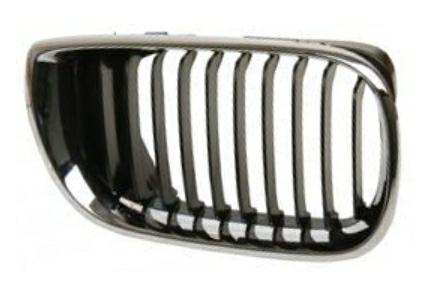 GRIGLIA ANTERIORE DX CROM-NERA BMW SERIE 3 E46 09/01>02/05
