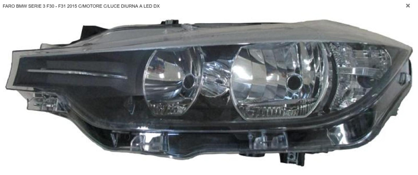FARO DX 2H7 CON MOT ELET CON LUCE DIU LED BMW SERIE 3 F30-F31 07/15>