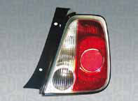 FANALE POSTERIORE SX FIAT 500 07/07> BORDO BIANCO