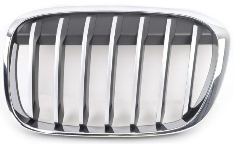 GRIGLIA ANTERIORE SX CROM-CROM-NERA BMW X1 F48 09/15> BASIS/X-LINE