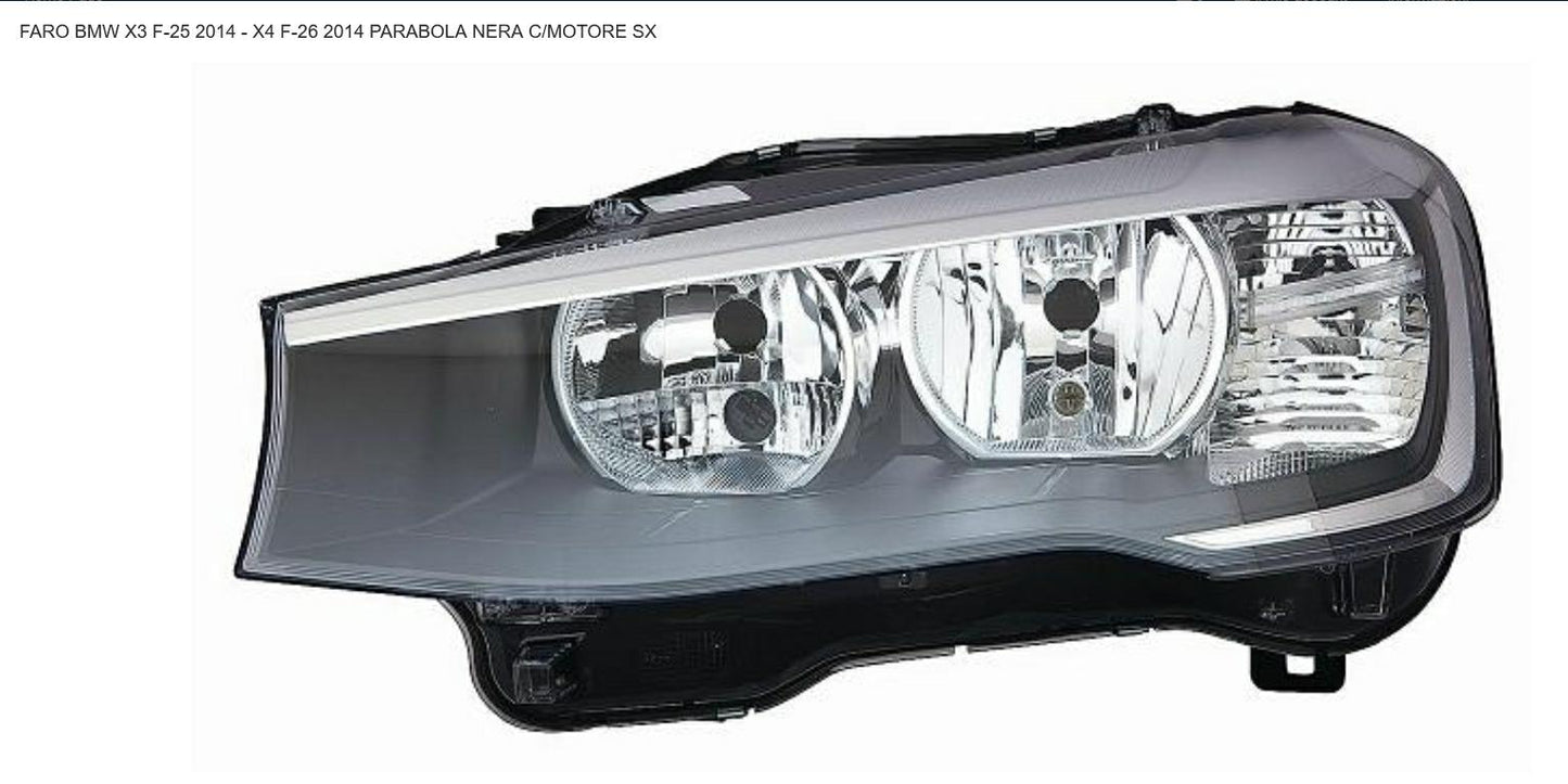 FARO SX 2H7 CON MOTOR EL BMW X3 F25-X4 F26 01/15> PARAB NERA