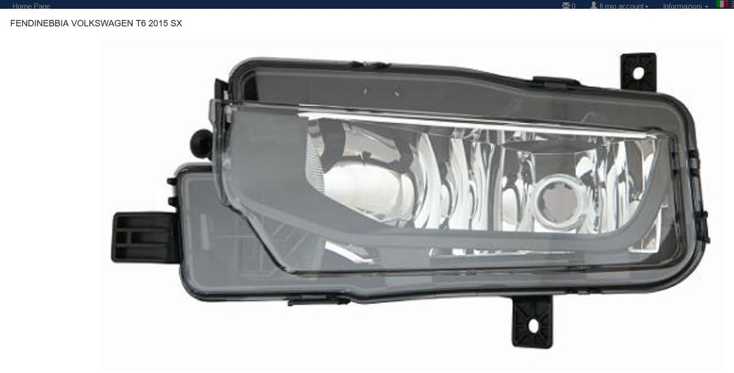 FENDINEBBIA SX H11 VOLKSWAGEN TRANSPORTER T6 01/15>