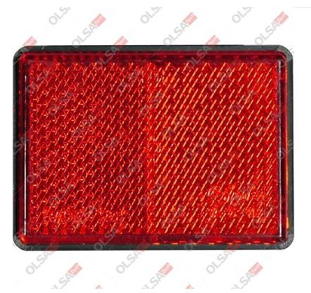 CATADIOTTRO 63X51 MM ADESIVO ROSSO