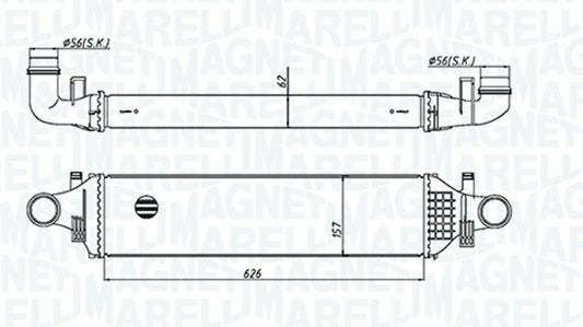 INTERCOOLER MERCEDES CLASSE-A-B-GLA