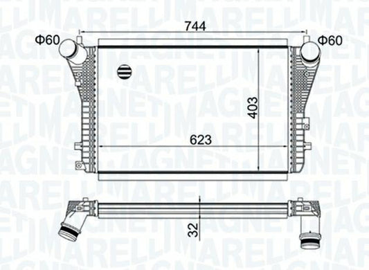 INTERCOOLER VW TIGUAN-GOLF VI