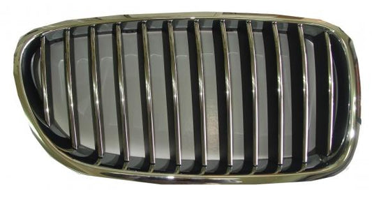 GRIGLIA ANTERIORE DX CROM-NERA BMW SERIE 5 F10 01/10> F11 SW 01/10>