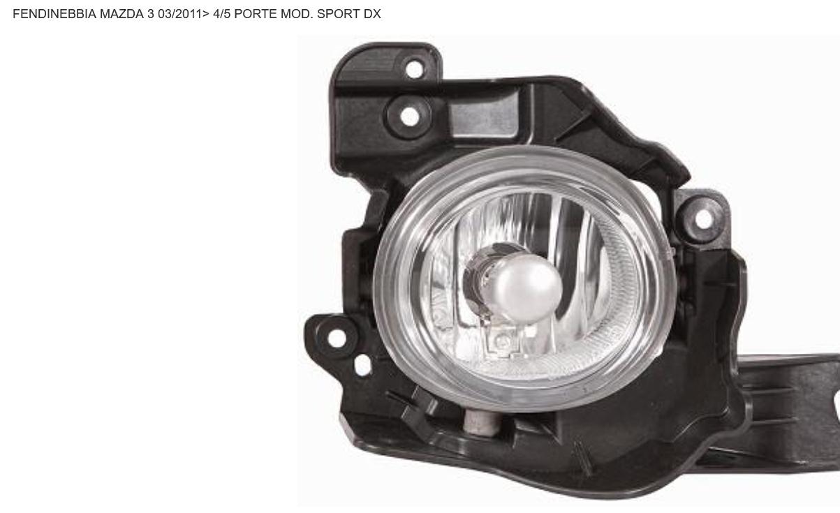 FENDINEBBIA DX H11 MAZDA 3 4/5P 03/2011> MOD  SPORT