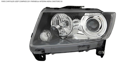 FARO SX CON MOTOR ELETT JEEP COMPASS 01/11> PARAB INTERNO NERA