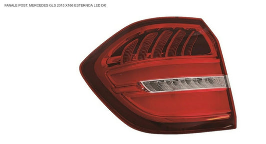 FANALE ESTERNO DX A LED MERCEDES GLS X166 11/15>