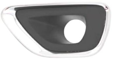 GRIGLIA PARAURTI ANTERIORE SX C/FENDI NERA-CROMO JEEP GRAND CHEROKE 01/13>