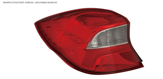 GRUPPO OTTICO POSTERIORE SX FORD KA+ 06/18> FONDO SCURO