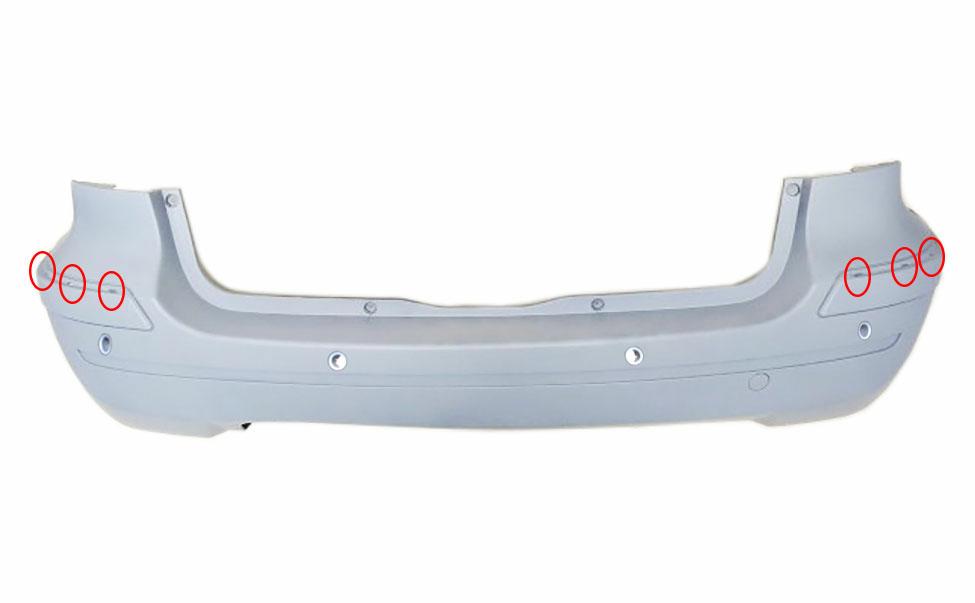PARAURTI POSTERIORE PRIMER C/SENS MERCED CLASSE B W245 06/05>12/08 AVANTG