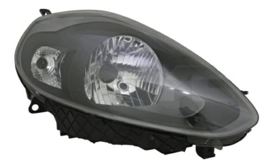 FARO SX H4 CON MOTOR ELETT FIAT PUNTO EVO 01/09> PARAB NERA