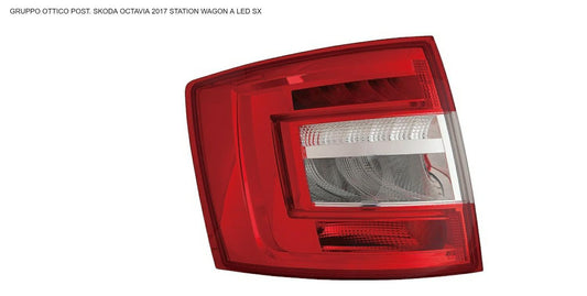 GRUPPO OTTICO POSTERIORE SX A LED SKODA OCTAVIA 01/17> SW