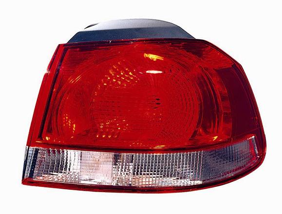 GRUPPO OTTICO POSTERIORE DX ESTERNO BIANCO ROSSO VW GOLF VI 01/09> MOD VALEO