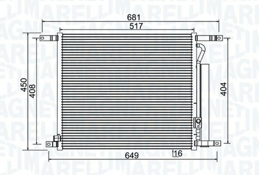 CONDENSATORE CHEVROLET AVEO