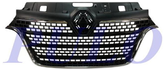 GRIGLIA C/MODANATURE NERE E CROMO RENAUL MASTER 01/20>