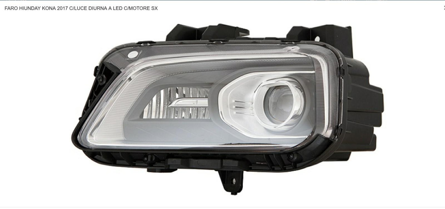 FARO SX H7 CON LUCE DIURNA A LED CON MOTOR ELETTR HY KONA 02/17>