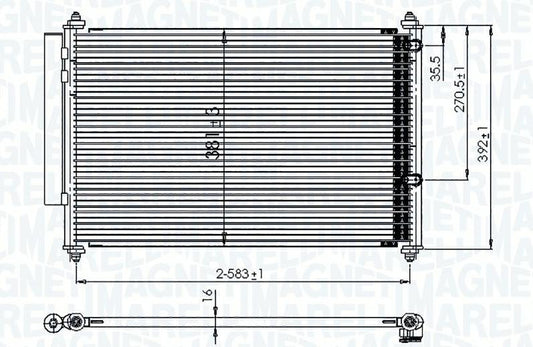 CONDENSATORE TOYOTA YARIS (P13)