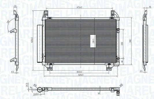 CONDENSATORE TOYOTA YARIS (P9)