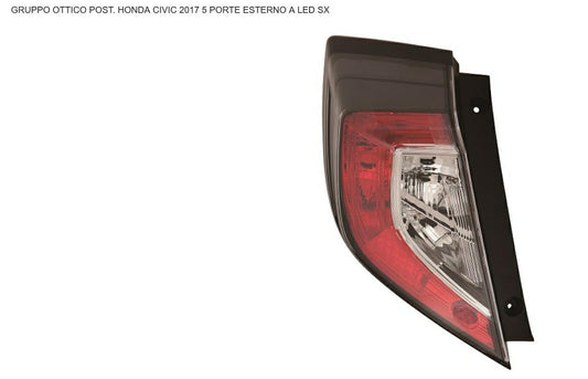 GRUPPO OTTICO POSTERIORE SX ESTERNO A LED HONDA CIVIC 01/16> 5P