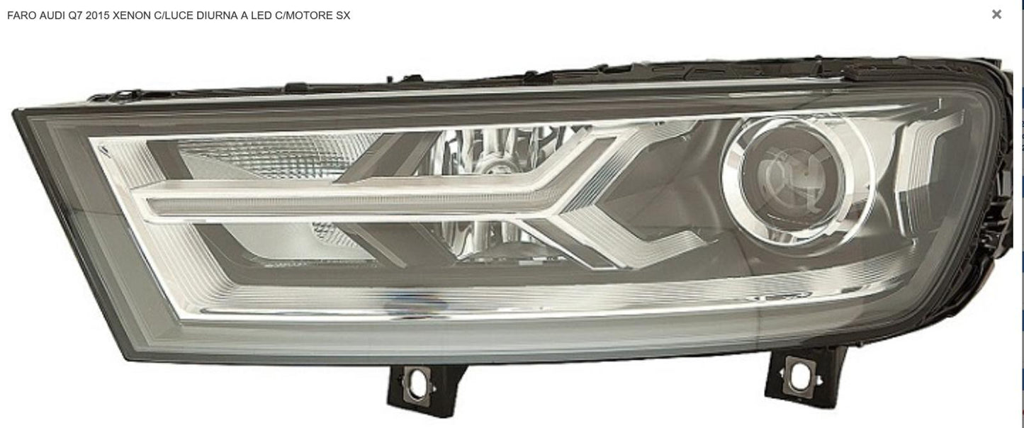 FARO SX XENON CON MOTOR ELET CON LUCE DIURN A LED AUDI Q7 10/15> ZKW