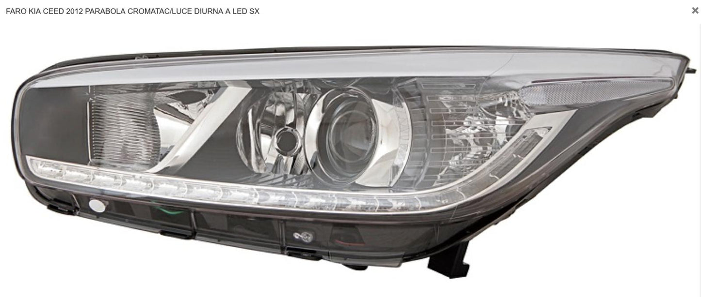 FARO SX CON LUCE DIURNA ALED  KIA CEE'D 01/12> PAR CROM