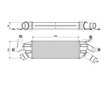 INTERCOOLER C CROSSER 2.2 Hdi 4007 2.2 Hdi Outlander 2.2DI D 07