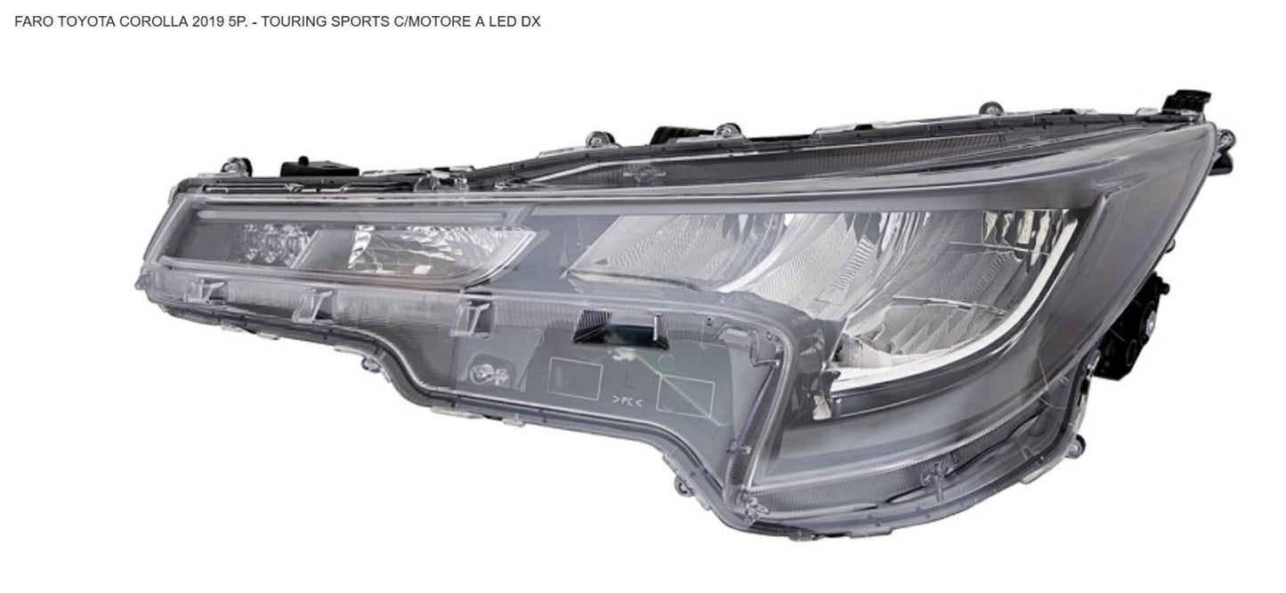 FARO DX A LED CON MOT ELETTR TOYOTA COROLLA 01/19> TURING SPORT 5P