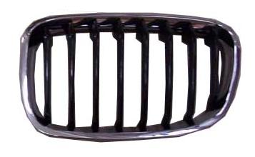 GRIGLIA ANTERIORE SX CROM-NERA BMW SERIE 1 F20-F21 01/11> (SPORT)