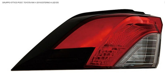GRUPPO OTTICO POSTERIORE DX ESTERNO A LED TOYOTA RAV 4 01/19>