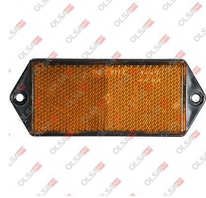 CATADIOTTRO 51X127 MM  ARANCIO  C\FORI DI FISSAGGIO