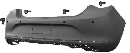 PARAURTI POSTERIORE PRIMER C.TO DI 4 SENS OPEL ASTRA J 01/12>