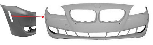 PARAURTI ANTERIORE PRIMER C/SENS+FERITOIE LAT BMW SERIE 5 F10-F11 01/10>