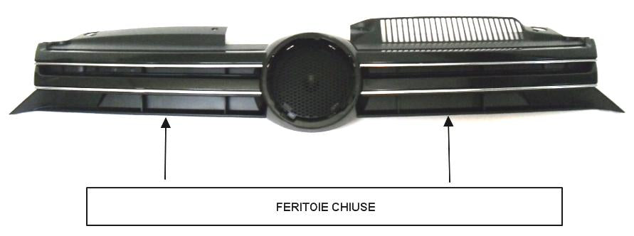 GRIGLIA C/MOD CROMO VW GOLF 6 01/09> (CHIUSA)