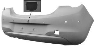 PARAURTI POSTERIORE PRIMER C/PD+PA+CAM OPEL CORSA E 01/14> -TUV-ES-