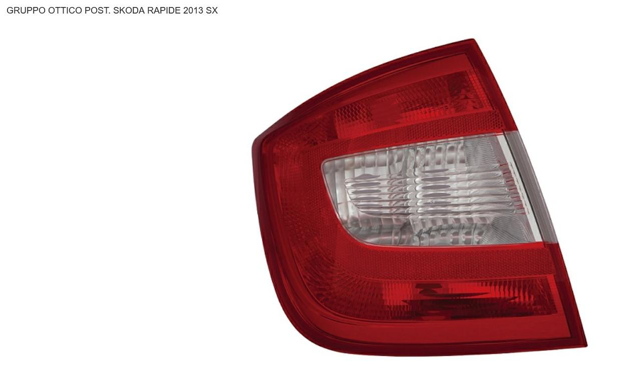 GRUPPO OTTICO POSTERIORE SX SKODA RAPID 01/12>