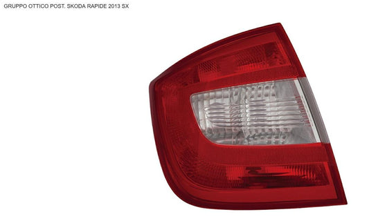 GRUPPO OTTICO POSTERIORE SX SKODA RAPID 01/12>