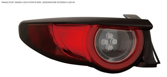 FANALE POSTERIORE SX ESTERNO A LED MAZDA 3 01/19> VERSIONE LED SIGNATURE