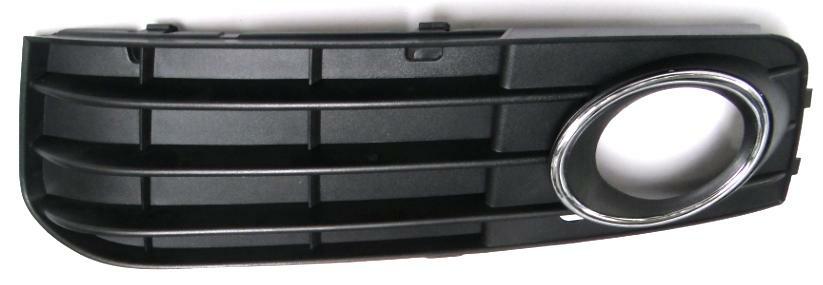 GRIGLIA PARAURTI ANTERIORE SX C/CORNICE FENDI CROMO AUDI A4 12/07> 3 PROFILI