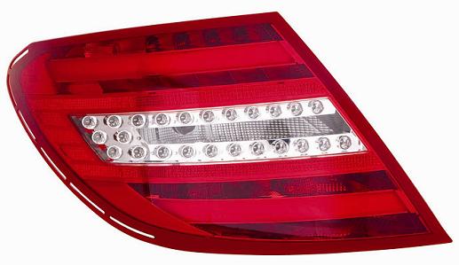 GRUPPO OTTICO POSTERIORE SX BIANCO ROSSO A LED MERC CLAS C W204 BERL-COUP 01/11>