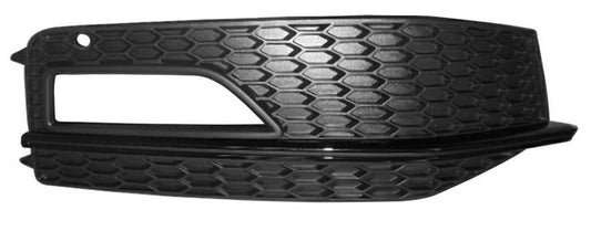GRIGLIA PARAURTI ANTERIORE DX C/FEND+MODANATURE NERA AUDI A4 12/11> S-LINE/S4
