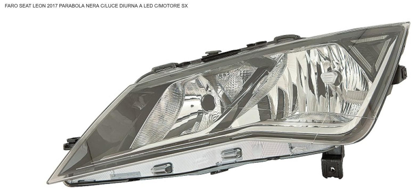FARO SX CON MOTOR ELETT CON LUCE DIURNA SEAT LEON 01/17> P,NERA