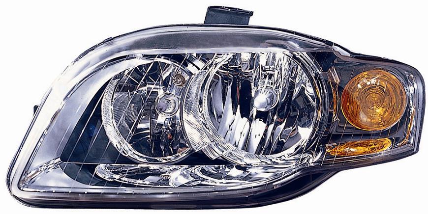 FARO SX H7-H7 PREDISPOSTO REGOLAZIONE EL AUDI A4 10/04>11/07 IND DIR ARANCIO