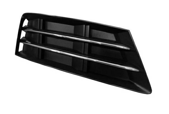 GRIGLIA PARAURTI ANTERIORE DX C/MODANATURE CROMO AUDI A4 10/15>