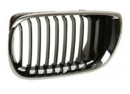 GRIGLIA ANTERIORE SX CROM-NERA BMW SERIE 3 E46 09/01>02/05