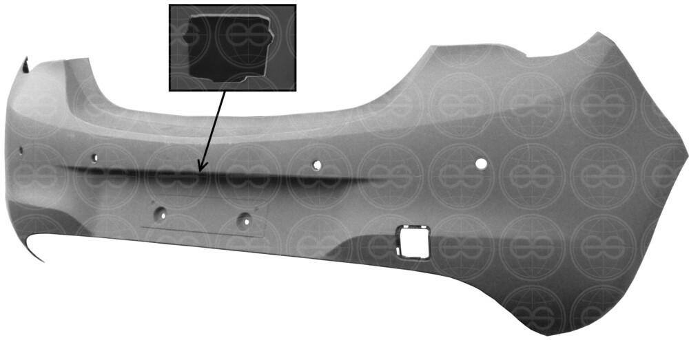 PARAURTI POSTERIORE PRIMER C/PDC+TELECAM OPEL CORSA E 01/14>B-COLOR -TUV-ES-