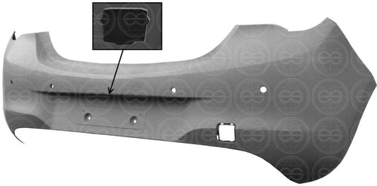PARAURTI POSTERIORE PRIMER C/PDC+TELECAM OPEL CORSA E 01/14>B-COLOR -TUV-ES-
