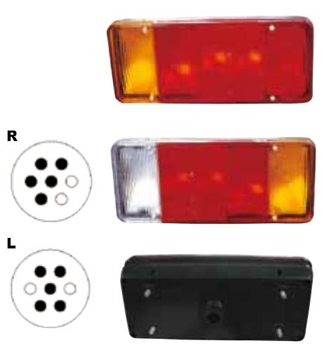 FANALE POSTERIORE DX IVECO DAILY04/00>04/06 CASSONATO (ATTACCO PICCOLO)